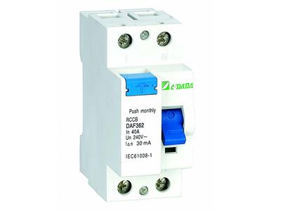 Disyuntor de corriente residual electrónico RCCB DAF360 6kA
